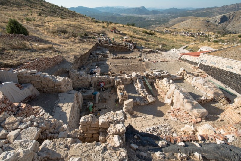 Figure 5. General view of the excavations to the east of the Neon-library. ©Sagalassos Project & Bruno Vandermeulen, University of Leuven.